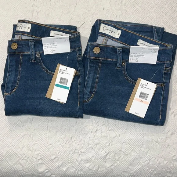 Jessica Simpson jeans NEW stretch high waist 24 28 - Picture 2 of 15
